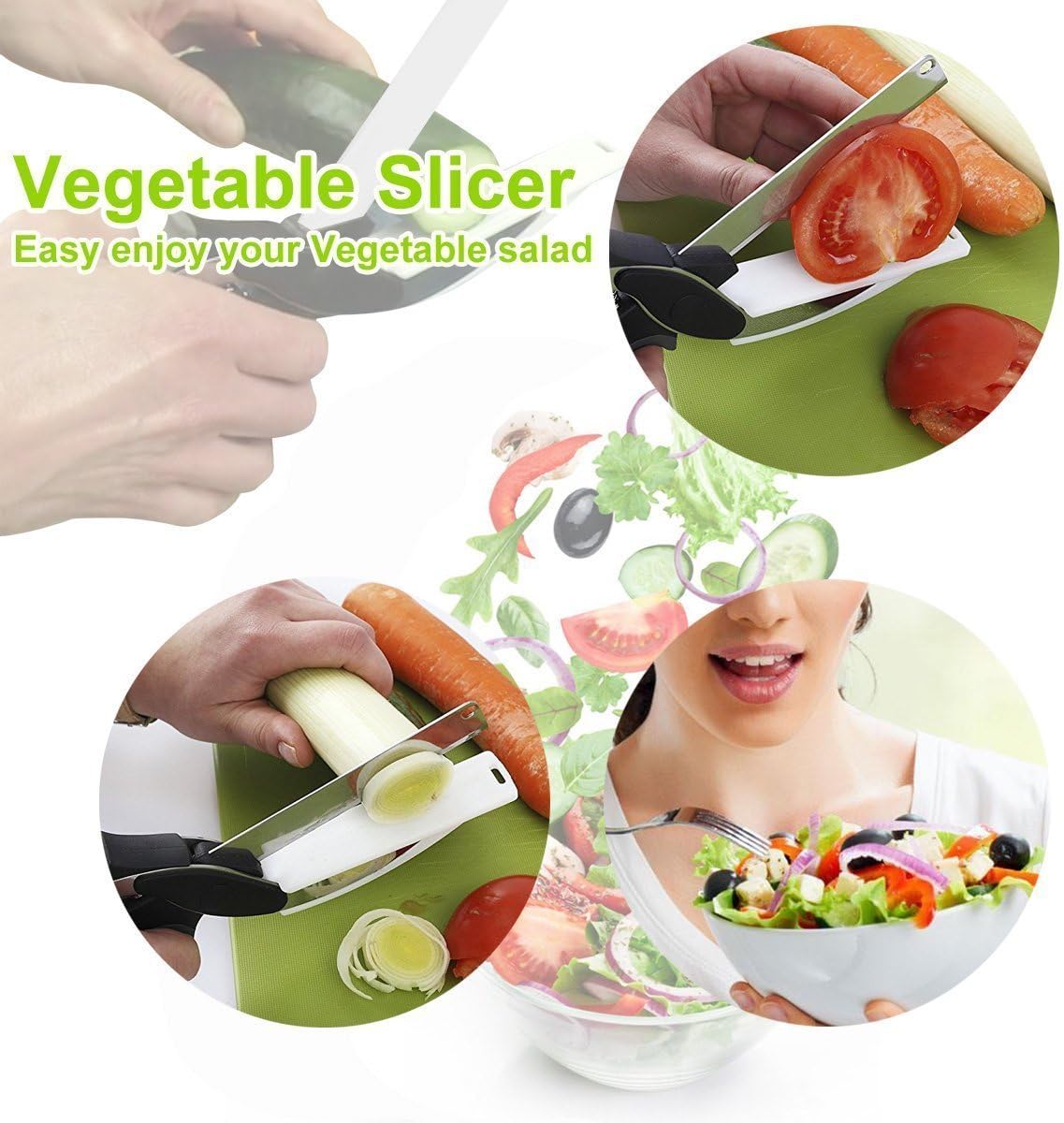 2-in-1 Food Chopper Cutter
