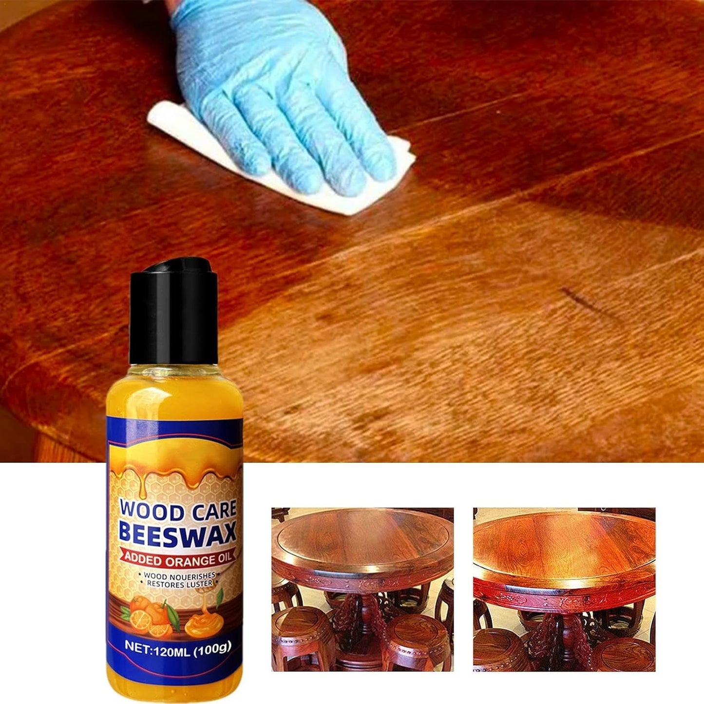 š„Natural Beeswax & Orange Oil Wood Conditioner