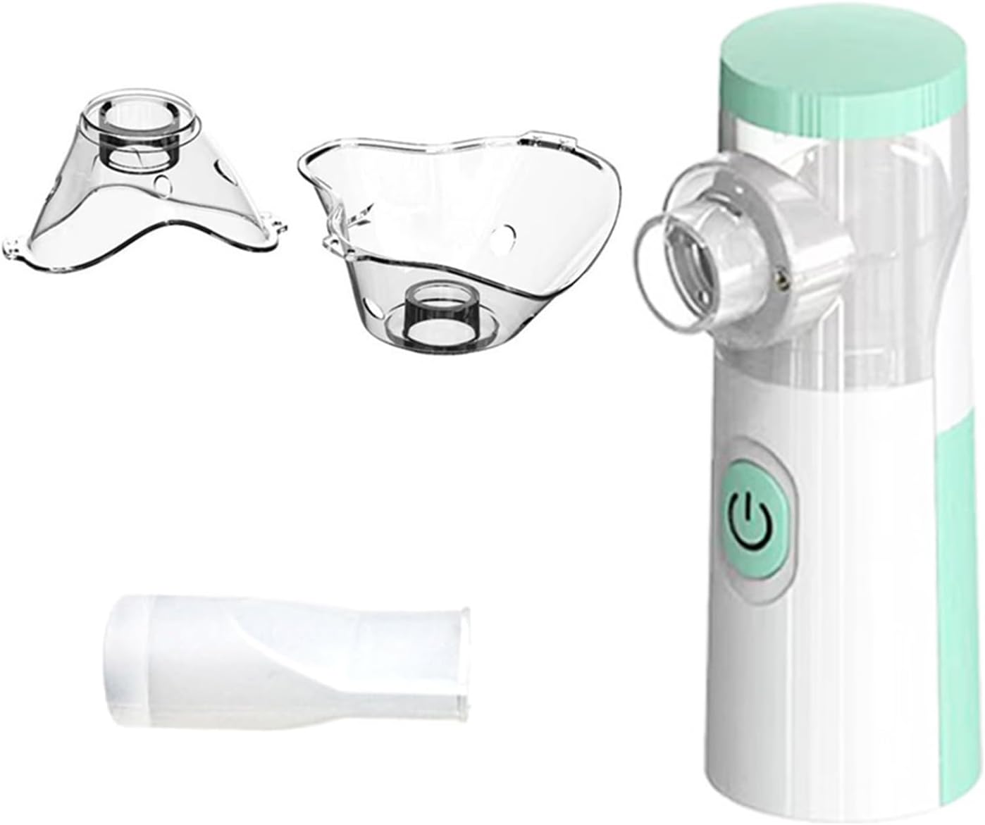 Handheld Nebulizer - Rechargeable & Portable with Mouthpiece and 2 Masks for Adults & Kids