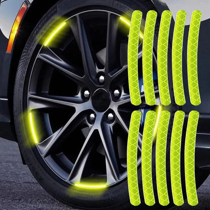 Car Wheel Hub Reflective Luminous Stickers