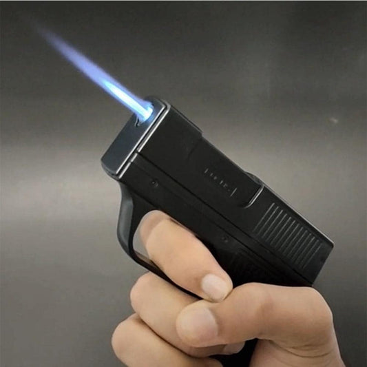 Gun Lighter with Cigarette Case